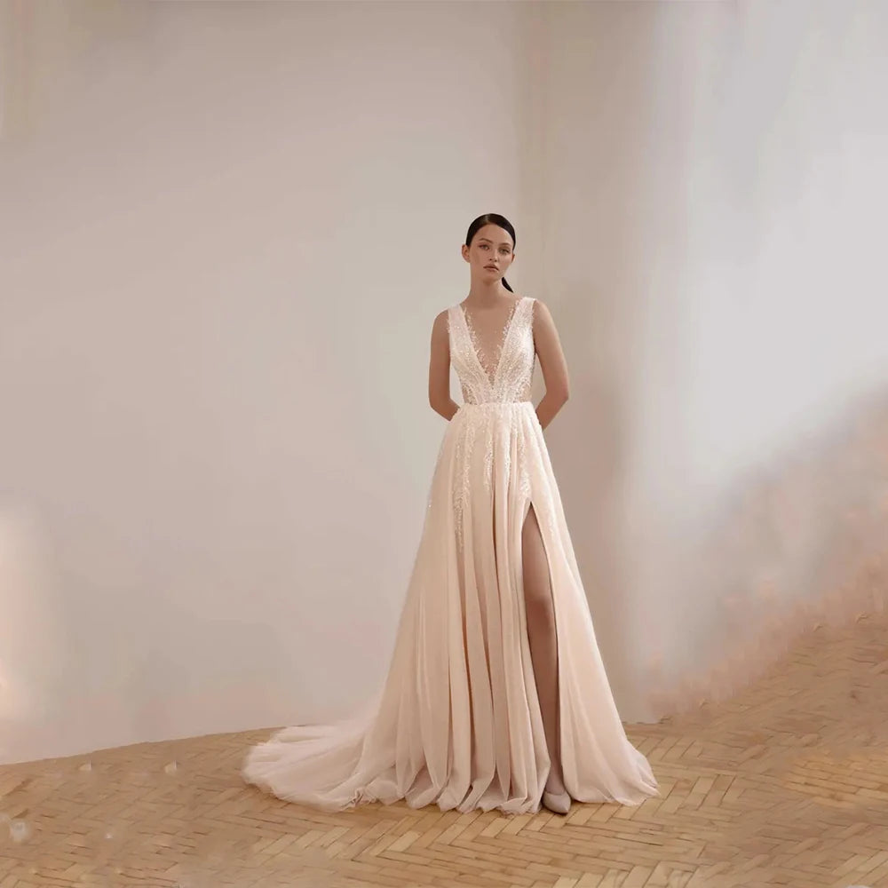 A-Line Boho Beach Wedding Dress Cocktail – boho-wedding-dress.com